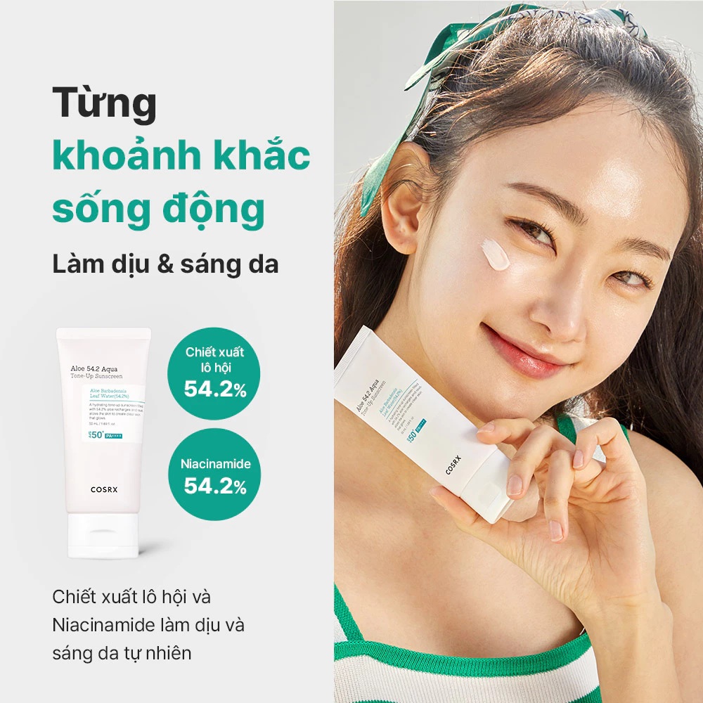 Kem chống nắng Cosrx Aloe 54.2 Aqua Tone-up Suncsreen Spf 50+