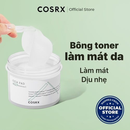 Bông dưỡng da Toner Cosrx Cica Pad làm mát dịu nhẹ tức thì 90 miếng
