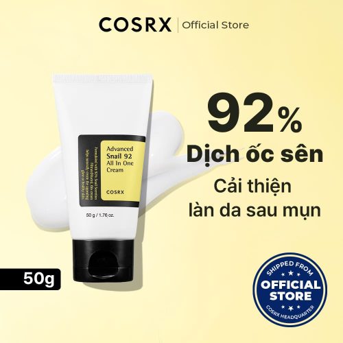 Kem dưỡng ẩm Cosrx Advanced Snail 92 All in one Cream dạng tuýp 100g/50g