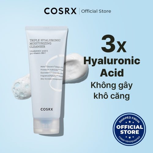 Sữa rửa mặt Cosrx Hydrium Triple Hyaluronic Moisturizing Cleanser 150ml