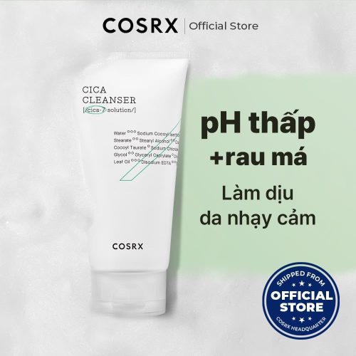 Sữa rửa mặt Cosrx Pure Fit Cica Cleanser 150ml làm dịu, phục hồi và bảo vệ da